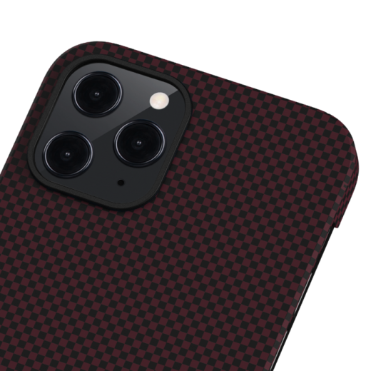 Чехол Pitaka MagEZ Black | Red Plain для iPhone 12 Pro (KI1204P)