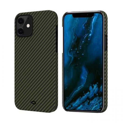 Чехол Pitaka MagEZ Black | Yellow Twill для iPhone 12 mini