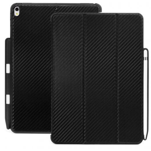 Чехол Khomo Dual Case Cover with Pencil Holder Carbon Fiber для iPad Pro 10.5"/Air 3 (2019)