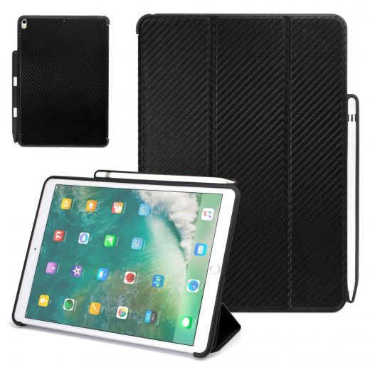 Чохол Khomo Dual Case Cover with Pencil Holder Carbon Fiber для iPad Pro 10.5"/Air 3 (2019)