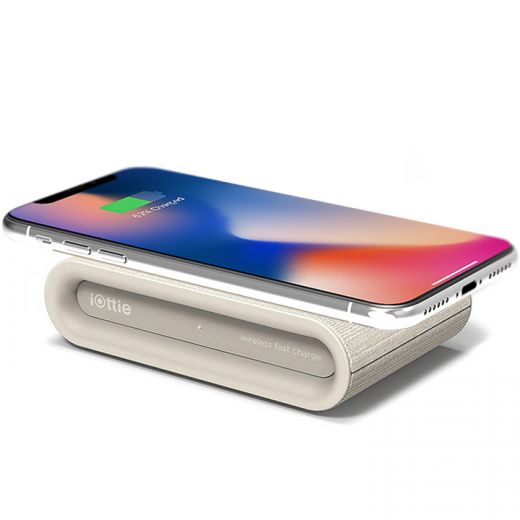 Бездротова зарядка iOttie iON Wireless Fast Charging Pad Plus Tan (CHWRIO105TN)
