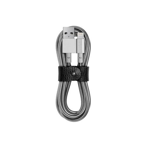 Кабель Native Union Tom Dixon Stash Coil Lightning Cable 1.2m Silver (COIL-L-SIL-TD)