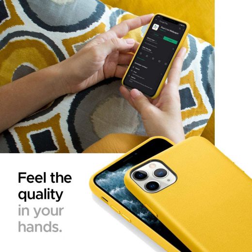 Чехол Ciel by Cyrill Basic Leather Collection Meyer Lemon для iPhone 11 Pro Max