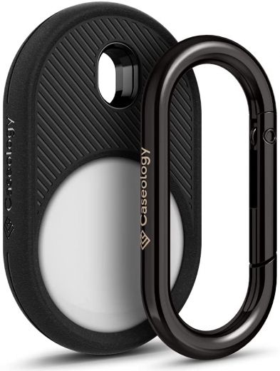 Брелок Caseology Vault  Matte Black для Apple AirTag Case (2021)