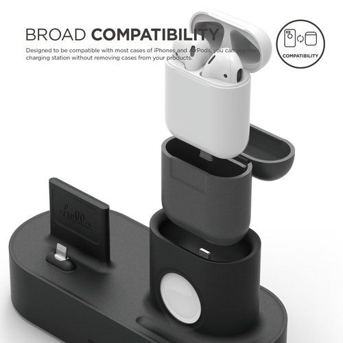 Док-станция Elago Charging Hub Black для iPhone/Apple Watch/AirPods