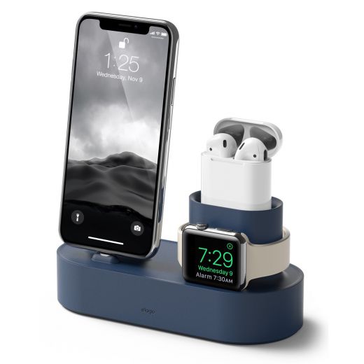 Док-станция Elago Charging Hub Jean Indigo для iPhone/Apple Watch/AirPods