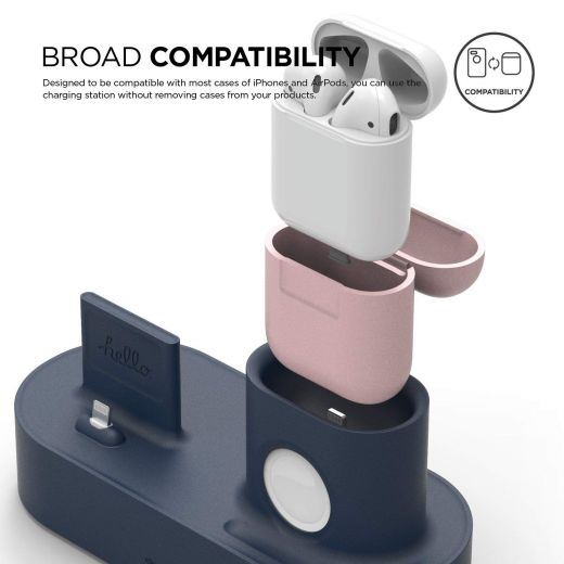 Док-станция Elago Charging Hub Jean Indigo для iPhone/Apple Watch/AirPods