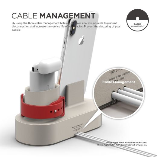 Док-станція Elago Charging Hub Classic White для iPhone/Apple Watch/AirPods