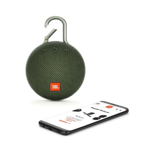 Портативна колонка JBL Clip 3 Forest Green (JBLCLIP3GRN)