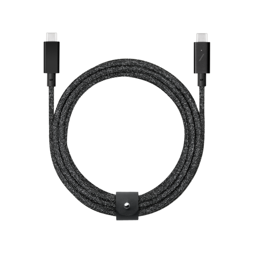 Кабель Native Union Belt Cable USB-C to USB-C Pro Cosmos Black (2.4 m) (BELT-C-CSBK-PRO-NP)