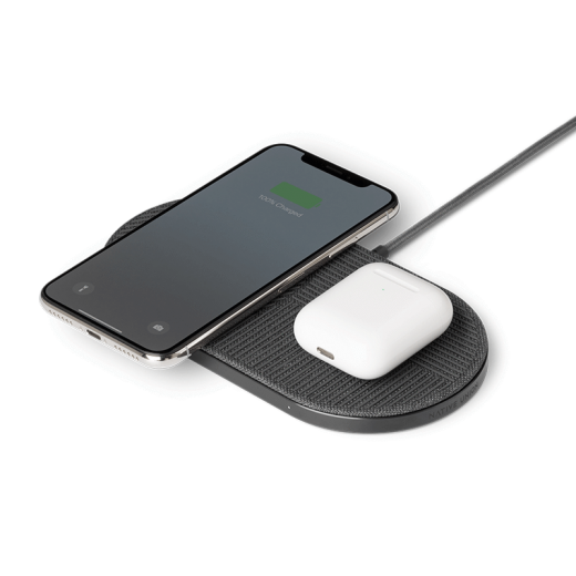 Бездротова зарядка Native Union Drop XL Wireless Charger Fabric Slate (DROP-XL-GRY-FB-UEU)