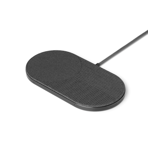 Бездротова зарядка Native Union Drop XL Wireless Charger Fabric Slate (DROP-XL-GRY-FB-UEU)