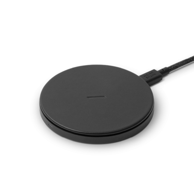 Беспроводная зарядка Native Union Drop Classic Leather Wireless Charger Black (DROP-BLK-CLTHR-NP)