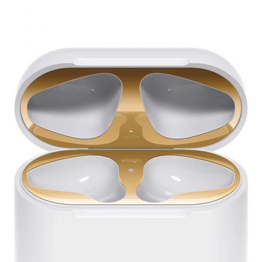 Защита от пыли Elago Dust Guard Gold 2pcs для AirPods