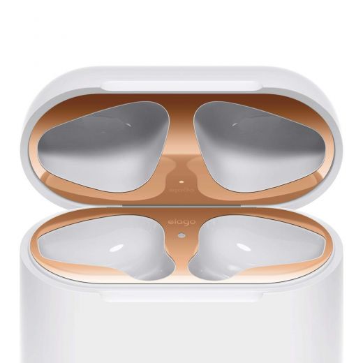 Защита от пыли Elago Dust Guard Rose Gold 2pcs для AirPods