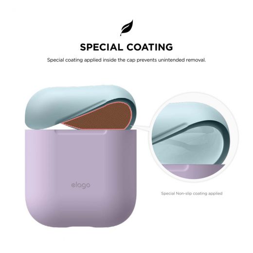 Чохол Elago Silicone Duo Case Lavender/Pastel Blue/Lovely Pink (EAPDO-LV-PBLPK) для Airpods