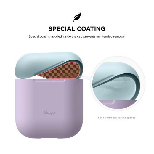 Чехол Elago Silicone Duo Case Lavender/Pastel Blue/Lovely Pink (EAPDO-LV-PBLPK) для Airpods