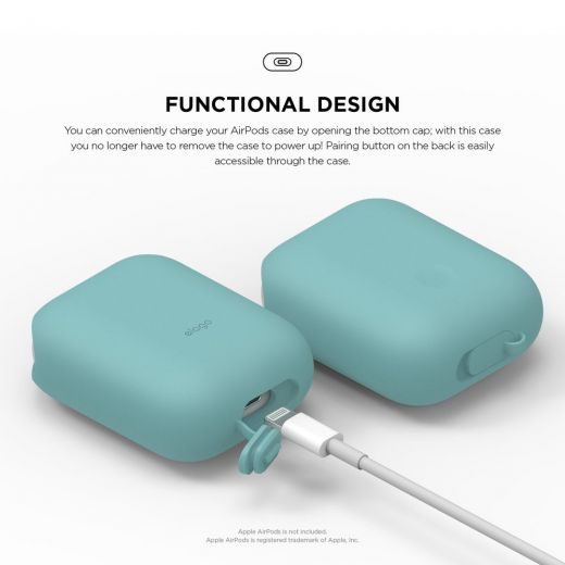 Чехол Elago Waterproof Case Coral Blue (EAPWF-BA-CBL) для Airpods