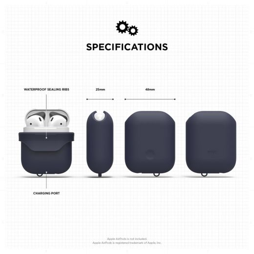 Чохол Elago Waterproof Case Jean Indigo (EAPWF-BA-JIN) для Airpods