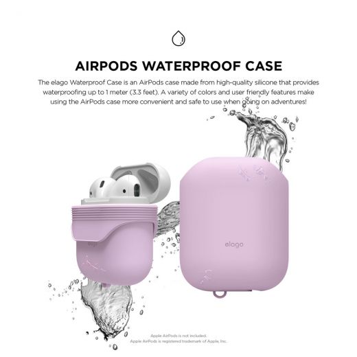 Чохол Elago Waterproof Case Lavender (EAPWF-BA-LV) для Airpods