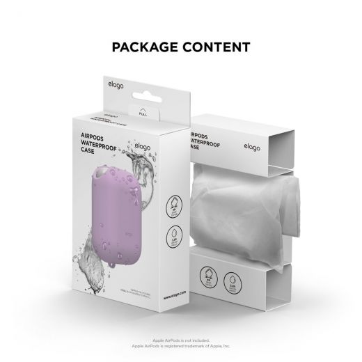 Чохол Elago Waterproof Case Lavender (EAPWF-BA-LV) для Airpods