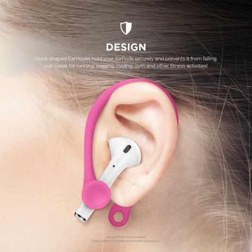 Держатели Elago EarHook Hot Pink (EAP-HOOKS-HPK) для Apple AirPods