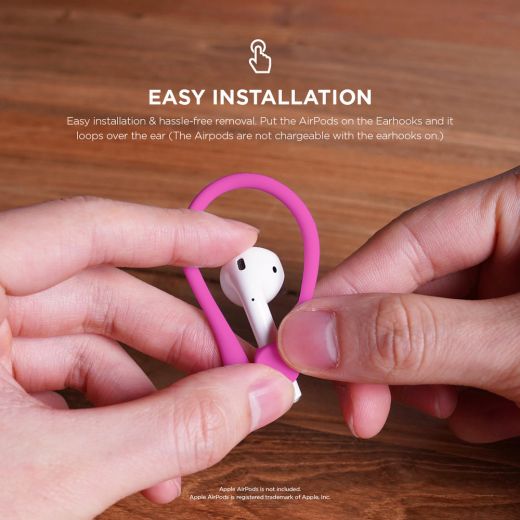 Утримувач Elago EarHook Hot Pink (EAP-HOOKS-HPK) для Apple AirPods