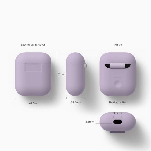 Чехол Elago Silicone Case Lavender (EAPSC-LV) для Airpods