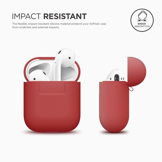 Чехол Elago Silicone Case Red (EAPSC-RED) для Airpods