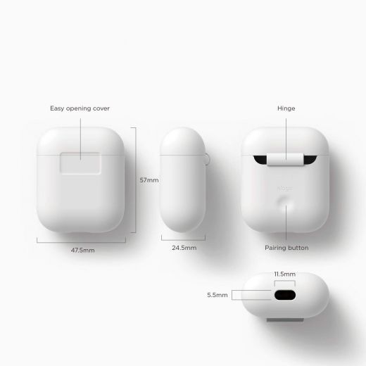 Чохол Elago Silicone Case White (EAPSC-WH) для Airpods