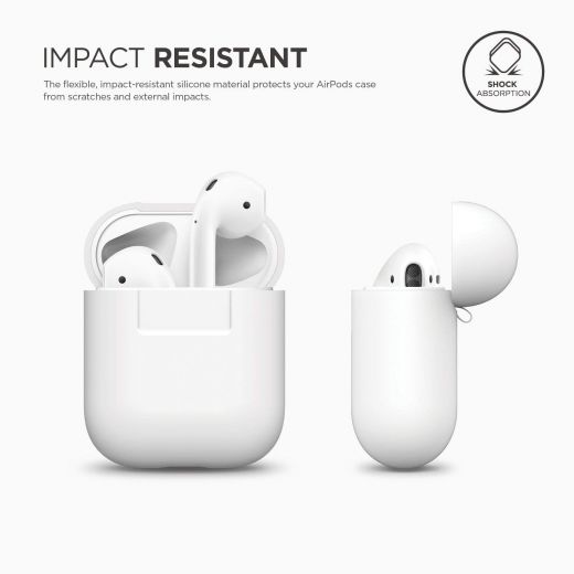 Чехол Elago Silicone Case White (EAPSC-WH) для Airpods