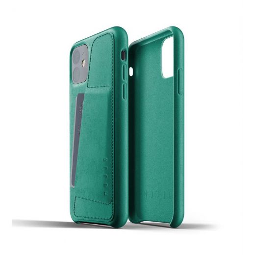 Чохол Mujjo Full Leather Wallet case Alpine Green (MUJJO-CL-006-GR) для iPhone 11