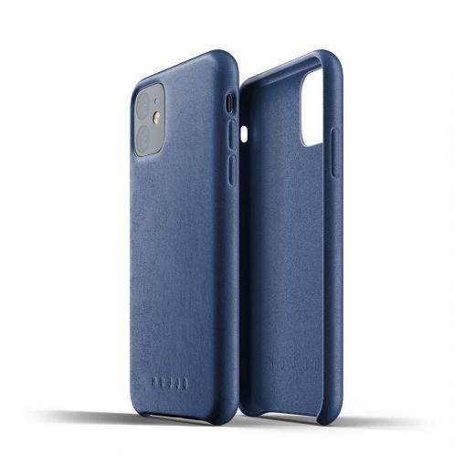 Чехол Mujjo Full Leather Monaco Blue (MUJJO-CL-005-BL) для iPhone 11