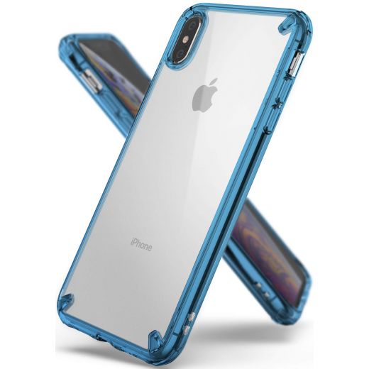 Чохол Ringke Fusion Aqua Blue для iPhone XS Max