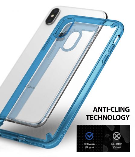 Чохол Ringke Fusion Aqua Blue для iPhone XS Max