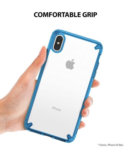 Чохол Ringke Fusion Aqua Blue для iPhone XS Max