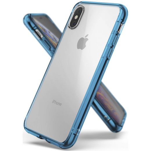 Чехол Ringke Fusion Aqua Blue для iPhone XS