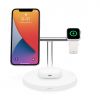 Бездротова зарядка Belkin 3-in-1 Wireless Charger Magsafe White (WIZ009VFWH)