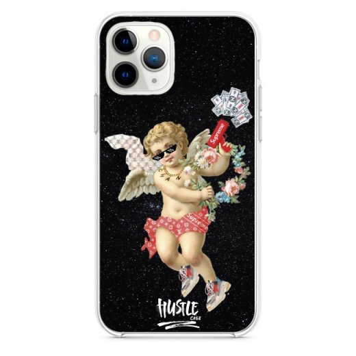 Прозрачный чехол Hustle Case Angel Supreme black Clear для iPhone 12 | 12 Pro