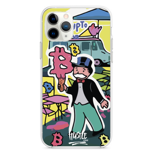 Прозрачный чехол Hustle Case Monopoly Ice Cream 2 Clear для iPhone 12 | 12 Pro