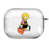 Прозорий силіконовий чохол Hustle Case Simpsons Lisa Simpson Clear для AirPods Pro