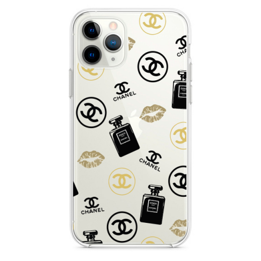 Прозрачный чехол Hustle Case Girl Chanel Clear для iPhone 12 Pro Max