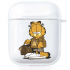 Прозрачный силиконовый чехол Hustle Case Garfield Clear для AirPods 1 | 2