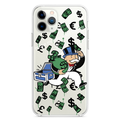 Прозрачный чехол Hustle Case Monopoly Make Money Clear для iPhone 12 Pro Max