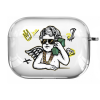Прозрачный силиконовый чехол Hustle Case Business Angel Clear для AirPods Pro