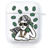 Прозорий силіконовий чохол Hustle Case Business Angel 2 Clear для AirPods 1 | 2