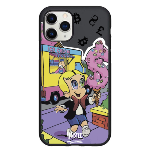 Чохол Hustle Case Monopoly Richie Rich Ice Cream Black для iPhone 12 | 12 Pro