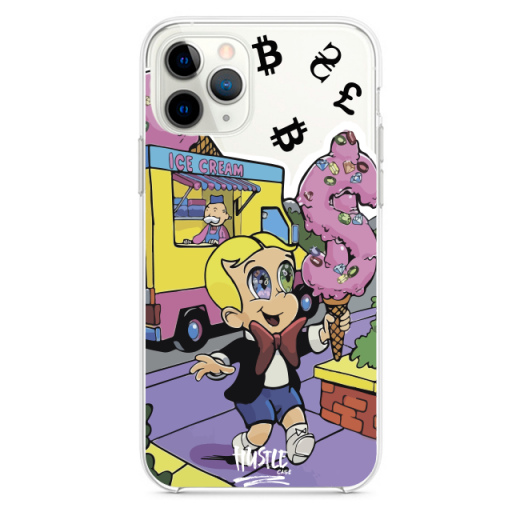 Прозорий чохол Hustle Case Monopoly Richie Rich Ice Cream Clear для iPhone 12 | 12 Pro