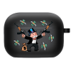 Силиконовый чехол Hustle Case Monopoly Kalash Black для AirPods Pro