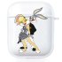 Прозорий силіконовий чохол Hustle Case Bunny Love Clear для AirPods 1 | 2